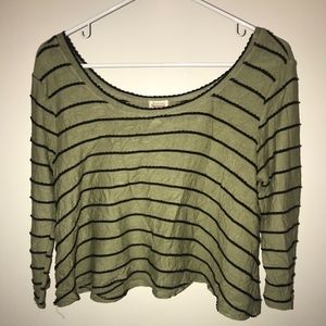 Olive crop top